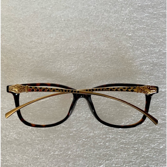 NWOT NEWBEE TORTOISE CAT EYE BIFOCAL READING GLASSES WITH DESIGN ARMS - Picture 9 of 9